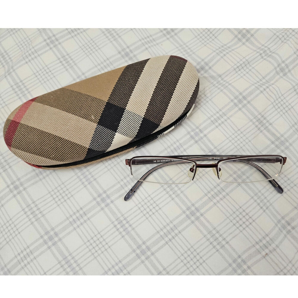 Burberry by Safilo B9461 063J Vintage Semi-Rimless Eyeglasses Dark Burgundy